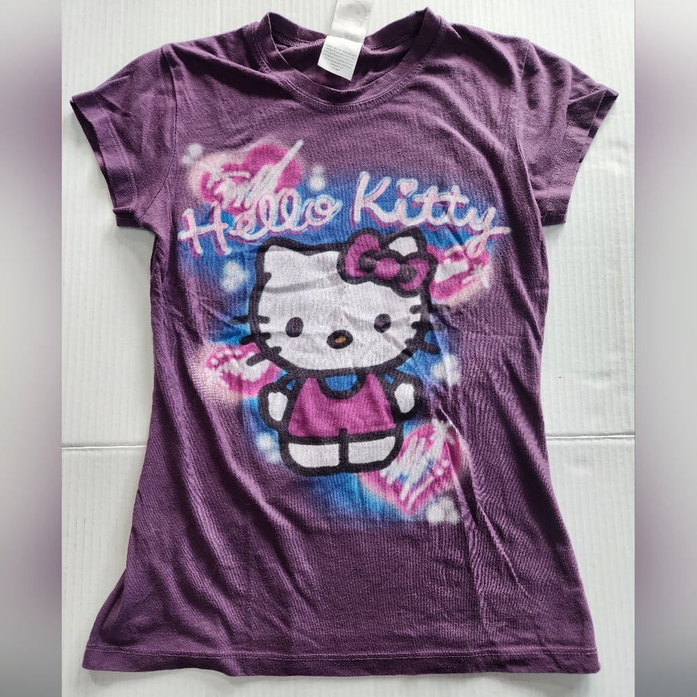 Hello Kitty Purple juniors T-Shirt size xs